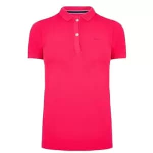 Superdry Polo Shirt Womens - Pink