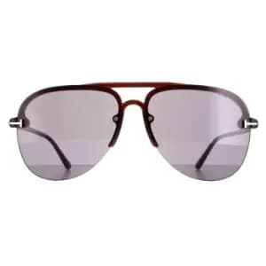 Aviator Shiny Light Brown Smoke Terry 02 FT1004