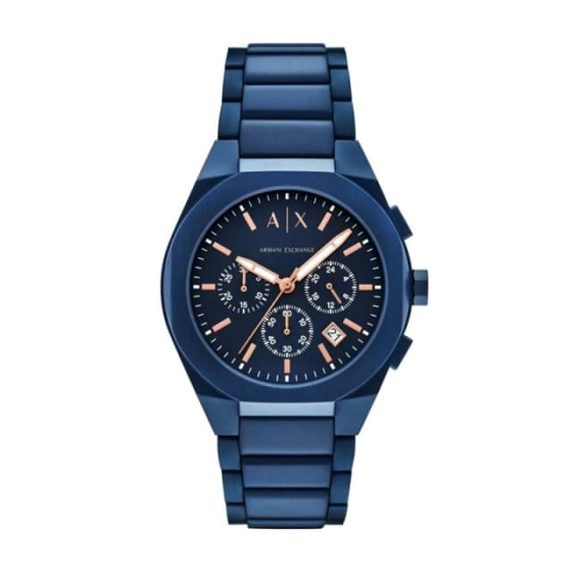 Armani Exchange AX4189 Chronograph Blue IP Bracelet Watch - W65507