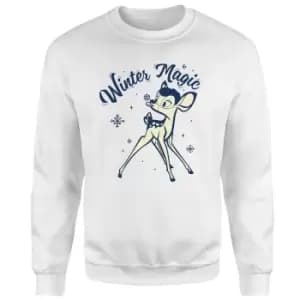 Disney Bambi Magic Christmas Jumper - White - L