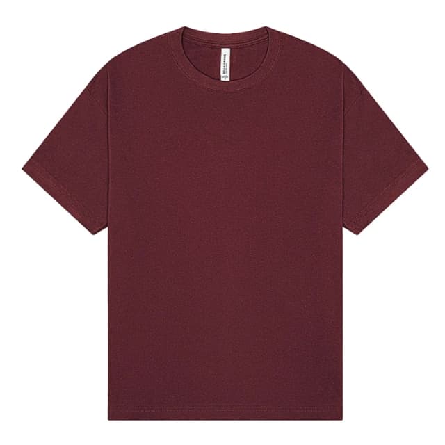 Bella + Canvas Mens Heavy Boxy T-Shirt in Maroon Size: XS Maroon Male XS