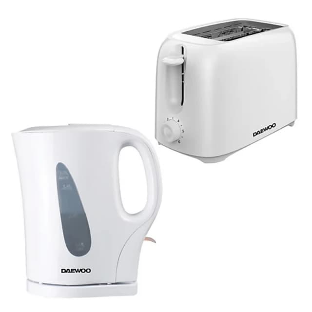 Daewoo SDA2718GE Essentials Kettle and 2 Slice Toaster