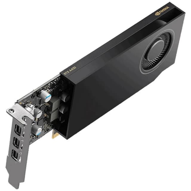 Nvidia Graphics card - RTX A400 - 4GB GDDR6 - PCIe 4.0 x8 - 4 x Mini