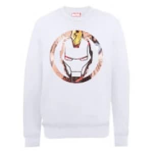 Marvel Avengers Assemble Iron Man Montage Sweatshirt - White - L