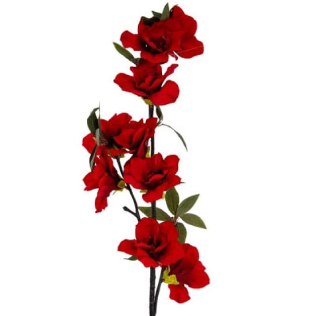 Hill Interiors Large Bloom Artificial Flower Spray Red (One Size)