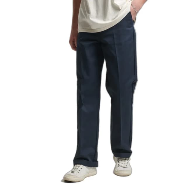 Superdry Straight cut chino Trousers Superdry Bleu Male 28x32