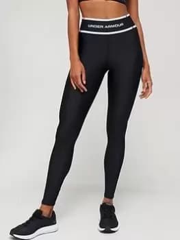 Under Armour Heatgear Armour Branded Waistband Leggings - Black