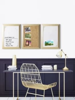 Bi Office Positive Flow Metallic Gold Message Boards