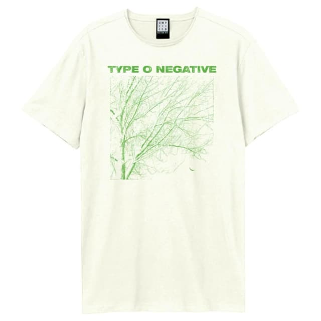 Amplified Amplified Men Tree Type O Negative T-Shirt in White Size: X-Small White XS Male 5063377074383