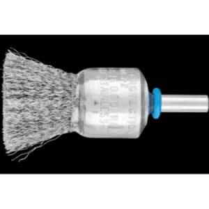 Pferd End Brush Crimped PBU Diameter 20 mm Shank Diameter 6mm Stainless Steel W