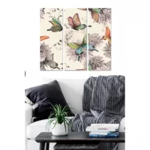 MDF81999752 Multicolor Decorative MDF Painting (3 Pieces)