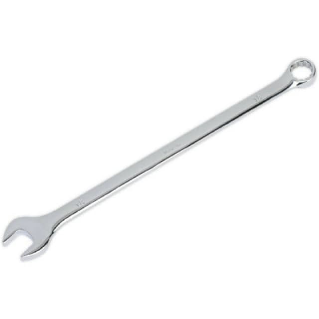 Loops 18mm x 333mm Extra Long Combination Spanner - Chrome Vanadium Steel Nut Wrench Metallics