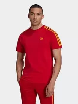 adidas Originals Spain Nations Tee, Red/Gold, Size XS, Men