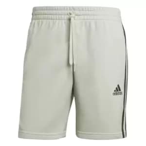 adidas 3 Stripe Fleeced Shorts Mens - Green