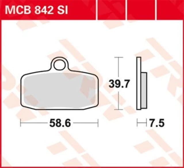 TRW MCB842SI Brake pad set Brake Pad Set,disc brake (402)