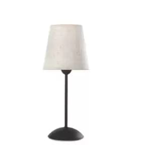 Onli Loris Table Lamp With Round Tapered Shade, White Shade