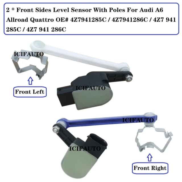 1/2 Pcs Level Sensor for Audi A6 Allroad Quattro OE# 4Z7941285C / 4Z7941286C / 4Z7 941 285C / 4Z7 941 286C