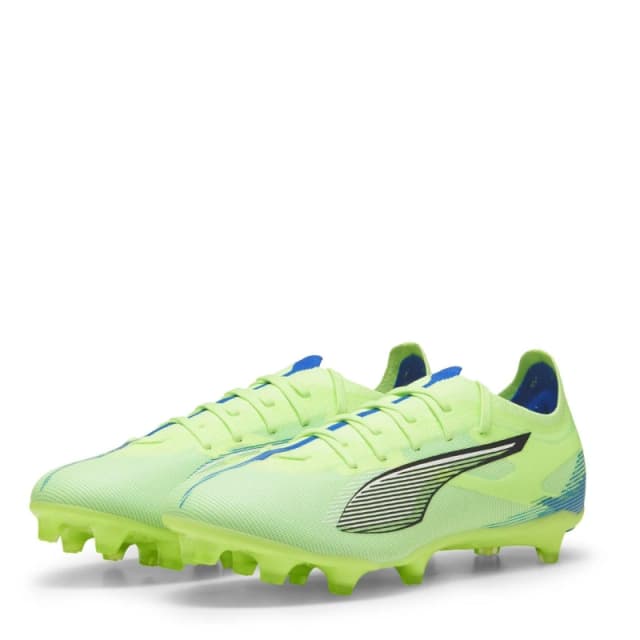 Puma Mens PUMA Ultra 5 Match Firm Ground Football Boots Green/Wht/Blue male 7 (40.5)