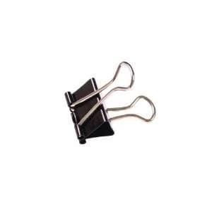 Foldback Clip 25mm Black Pack of 100 22781
