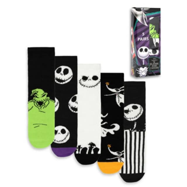 Disney Calf Socks Set of 5 in Black Size: 7-11 Black 7-11 Unisex 5063203288991