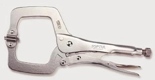 TOPTUL DMAA1A11 Vise-grip Pliers Length: 11Inch, C Shape Chrome Vanadium Steel Vise-grip Pliers (4699)