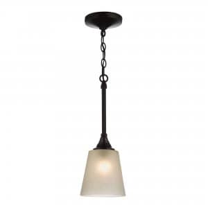 1 Light Dome Ceiling Mini Pendant Bronze, Weathered brass, E27