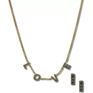 Ladies Anne Klein Base metal Necklace and Stud Earrings