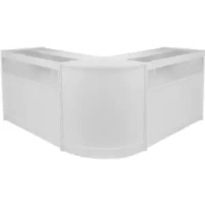 Shop Reception Counter Display Cabinet Shop Counter Retail Sales - Brilliant White