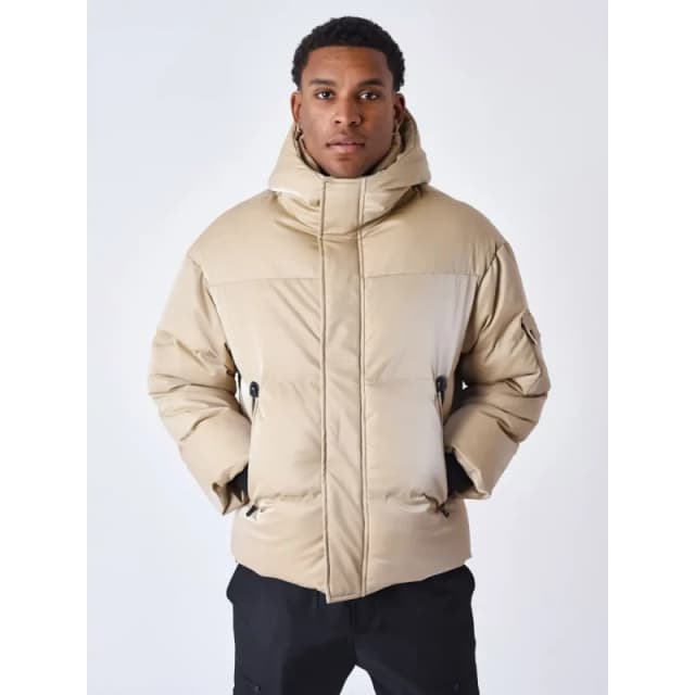 Project X Paris Project X Paris' Ultra Shiny Hooded Puffer Beige Male S