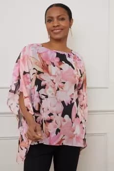 Short Sleeve Overlay Top