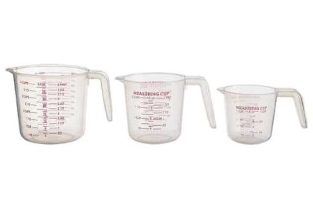 Premier Housewares Guluna Set of Three Clear Plastic Measuring Jugs Clear
