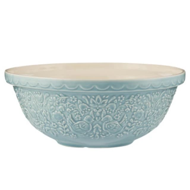 Mason Cash Home to Roost S18 Earthenware Mixing Bowl 26cm - Blue Blue unisex
