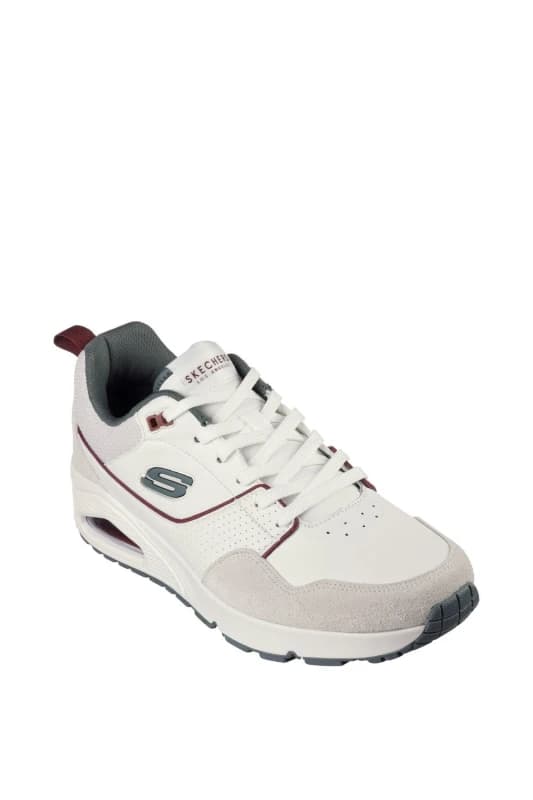 Skechers Uno Lace Up Trainers - White Size 7, Men White VUOOF Male 7
