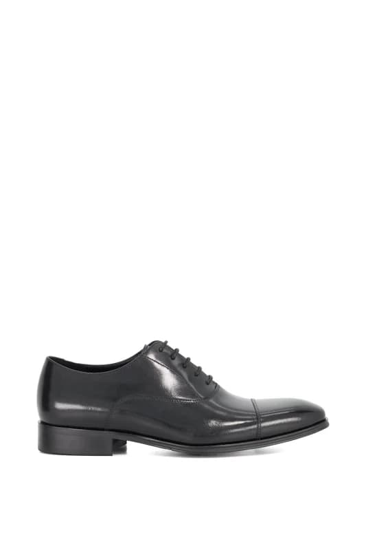 Dune London Dune London Men Wide Fit 'Solver' Leather Oxfords in Black Size: 7 Black 7 Male 5050808807030