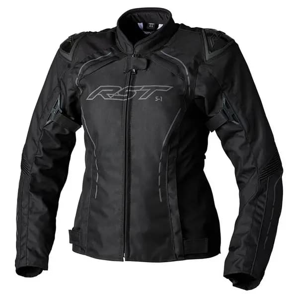 RST S1 Ladies Textile Jacket Black Size 16