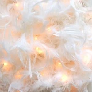 Litecraft White Feather Boa Light