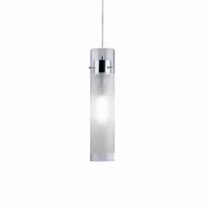 Flam 1 Light Large Ceiling Pendant Chrome, E27