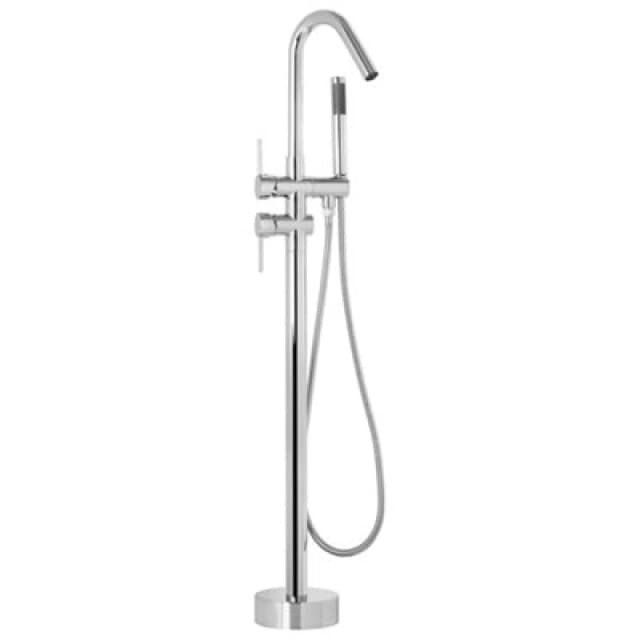 Beliani Freestanding Bathtub Faucet Victoria Silver
