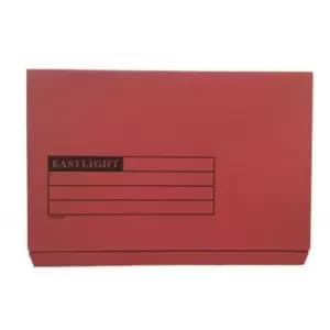 Document Wallet Full Flap Foolscap 270gsm Red (Pack 50) 45418DENT