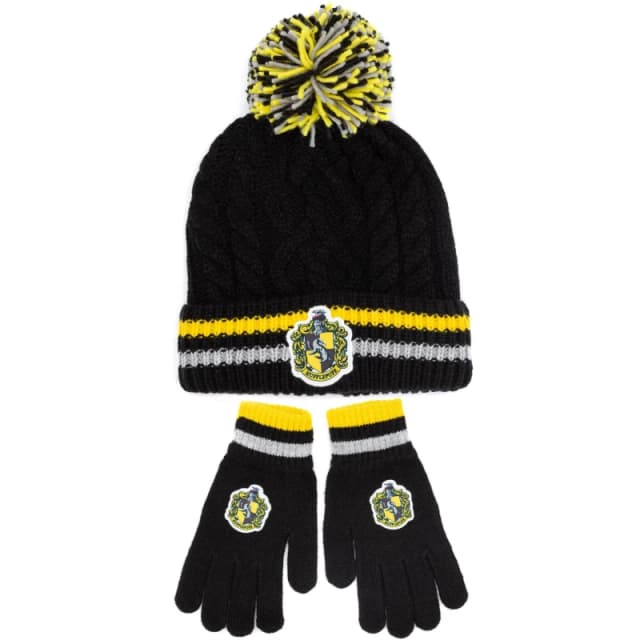 Harry Potter Beanie and Gloves Set Yellow unisex