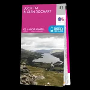 Map of Loch Tay & Glen Dochart