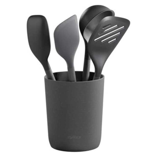 Zyliss 5 Piece Silicone Kitchen Utensil Set - Grey
