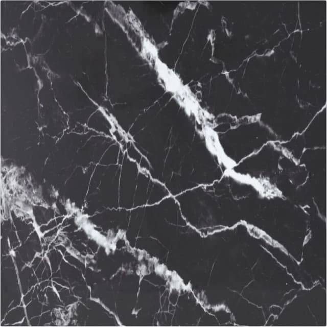 VIDAXL Vidaxl - Table Top Black 60x60cm 6mm Tempered Glass with Marble Design 8720286056035
