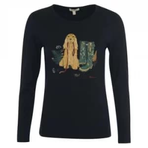 Barbour Womens Hedley L/S Tee Navy 10