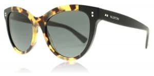 Valentino VA4013 Sunglasses Havana Yellow Black 500387 54mm