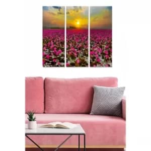 MDF7187968 Multicolor Decorative MDF Painting (3 Pieces)