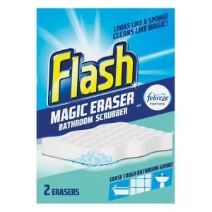 Flash Magic Eraser Bathroom Scrubber