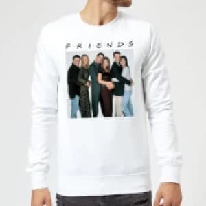 Friends Group Shot Sweatshirt - White - L