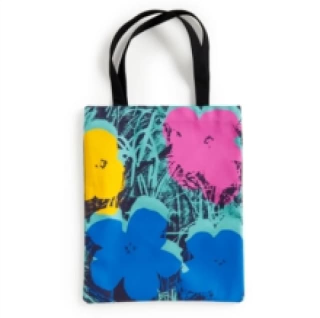 Warhol Flowers Volume 3 Canvas Tote Bag. Novelty book. By Galison Books