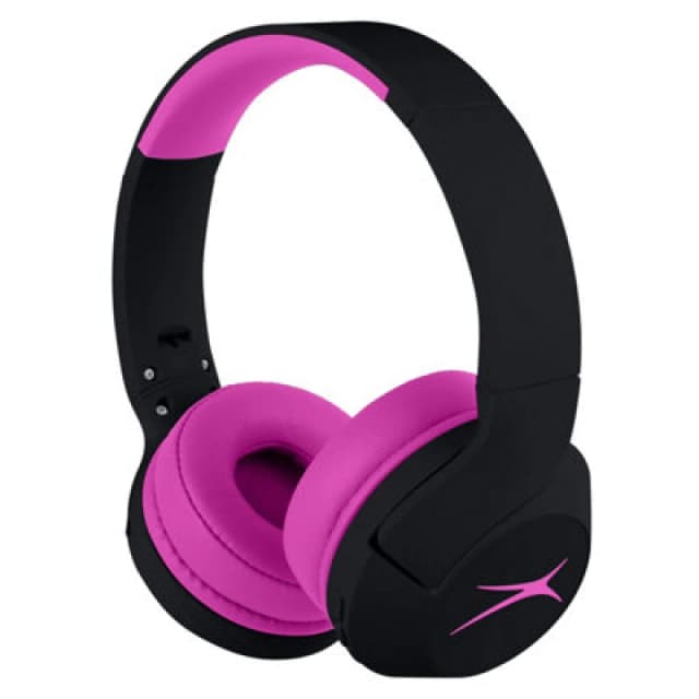 AVF Altec Lansing Kid Safe 2-In-1 Anc Wireless Headphones - Blackout Pop Pink